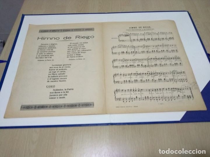 antigua partitura himno de riego - Comprar Partituras musicales