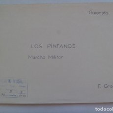 Partituras musicales: PARTITURAS DE MARCHA MILITAR : LOS PIFANOS , DE F. GRAU VEGARA . PREMIO EJERCITO DE MUSICA 1980. Lote 157026662