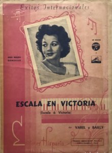 Partitura antigua Escala en Victoria. Ana Maria González