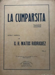 Partituras originales La Cumparsita. Tango