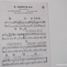 Partituras musicales: EL JARDIN DE ALA (GEORGIE DANN) CIFRADO GUITARRA 1979. Lote 161324206