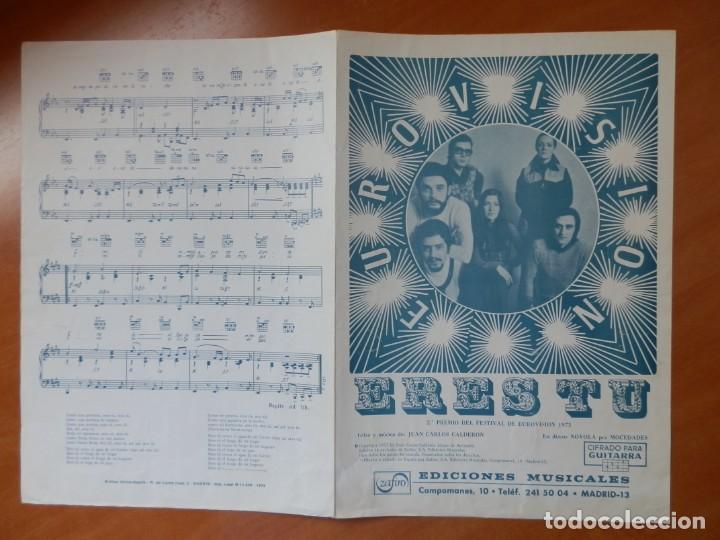 Partitura eres tu. cifrado para guitarra. moced - Vendido en Subasta -  162808998