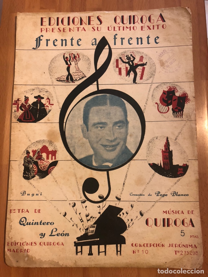 Partituren: Partitura Pepe blanco frente a frente ediciones Quiroga