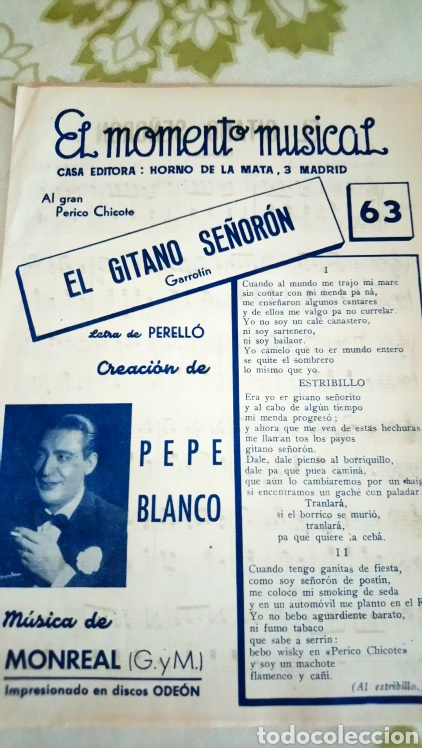 Partituren: Pepe blanco partitura musica