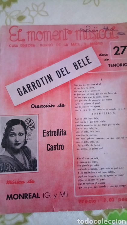 Partituren: Estrellita castro partitura musica