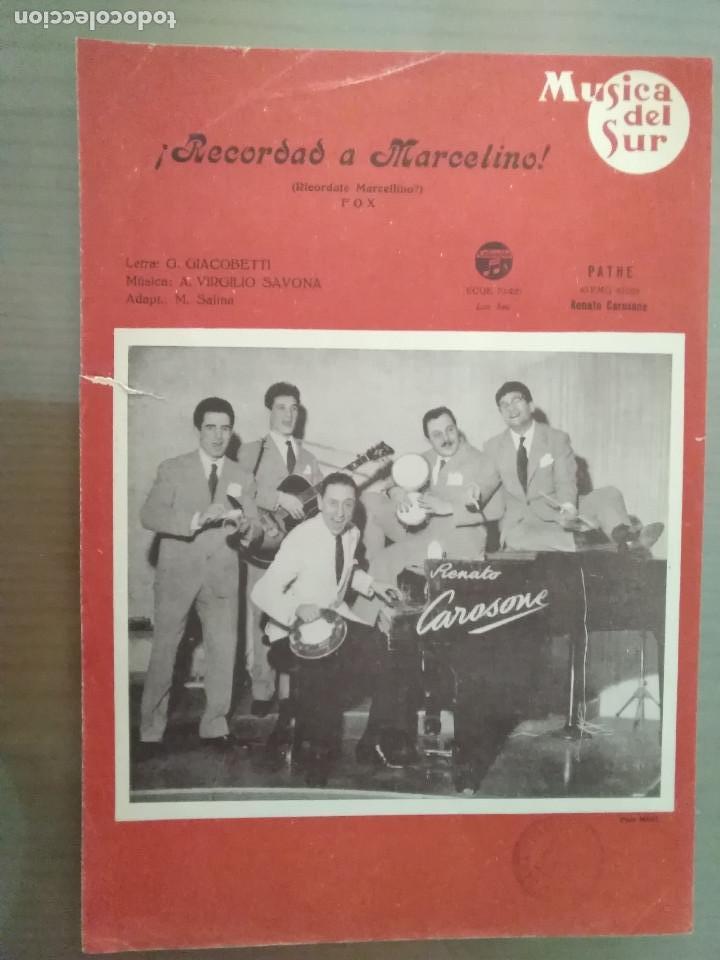 Partituren: PARTITURA &iexcl;RECORDAD A MARCELINO!