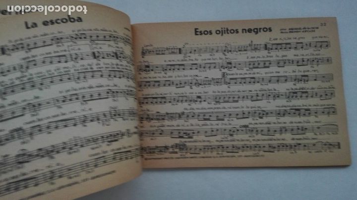 Partituras musicales: LIBRO CON PARTITURAS DE 100 &Eacute;XITOS ESPA&Ntilde;OLES. 1969 - Foto 3