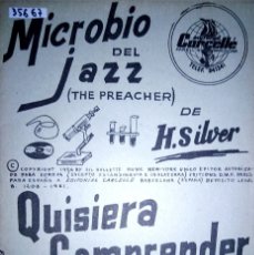 Partituras musicais: 35667 - PARTITURAS - 2 CANCIONES - MICROBIO DEL JAZZ Y QUISIERA COMPRENDER - EDITORIAL CARCELLE. Lote 179515563