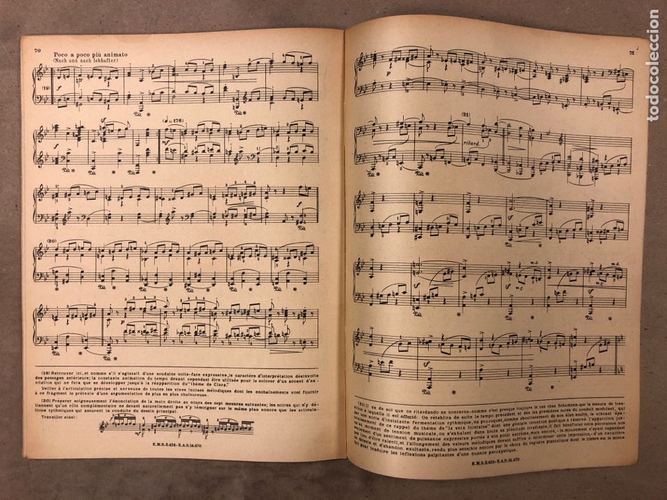 Partituras musicales: LOTE 3 LIBRETOS DE PARTITURAS DE SCHUMANN. ALFRED CORTOT. EDITIONS SALABERT - Foto 6 - 182874907