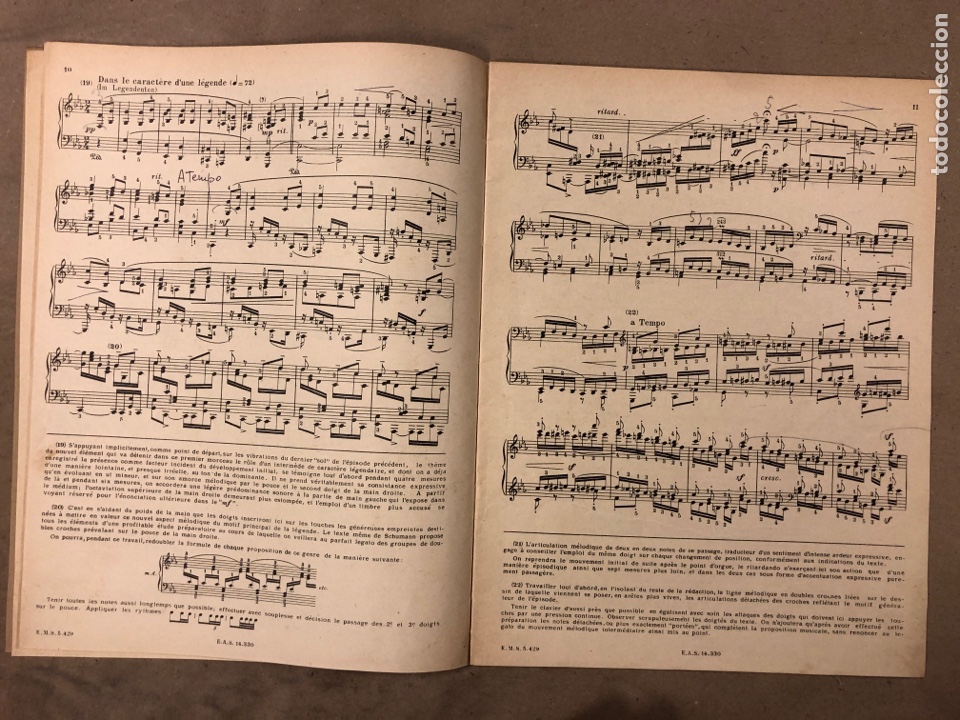 Partituras musicales: LOTE 3 LIBRETOS DE PARTITURAS DE SCHUMANN. ALFRED CORTOT. EDITIONS SALABERT - Foto 17 - 182874907