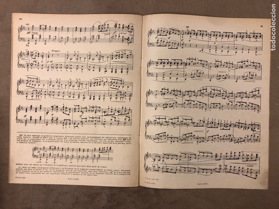 Partituras musicales: LOTE 3 LIBRETOS DE PARTITURAS DE SCHUMANN. ALFRED CORTOT. EDITIONS SALABERT - Foto 18 - 182874907