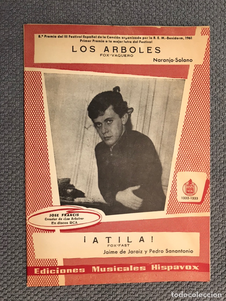 Musical scores: M&Uacute;SICA. PARTITURAS: LOS &Aacute;RBOLES; ! ATILA ! ; FOX VAQUERO. (h.1950?) Ediciones musicales HISPAVOX