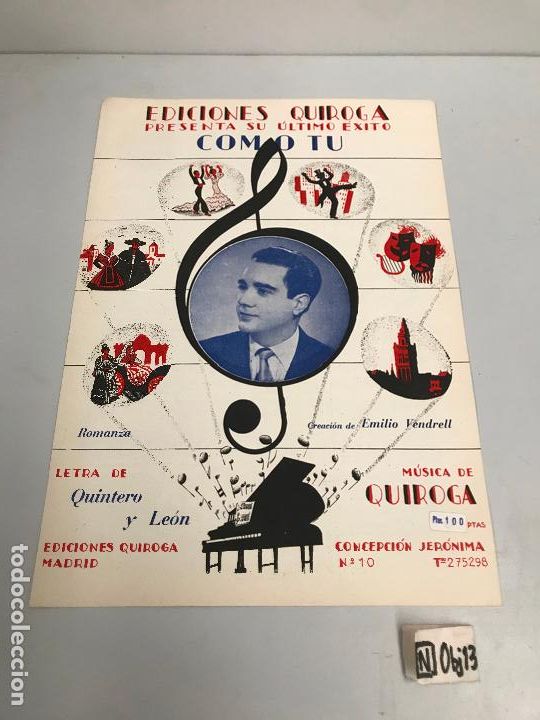 Partituras musicales: EDICIONES QUIROGA - EMILIO VENDRELL - Foto 1