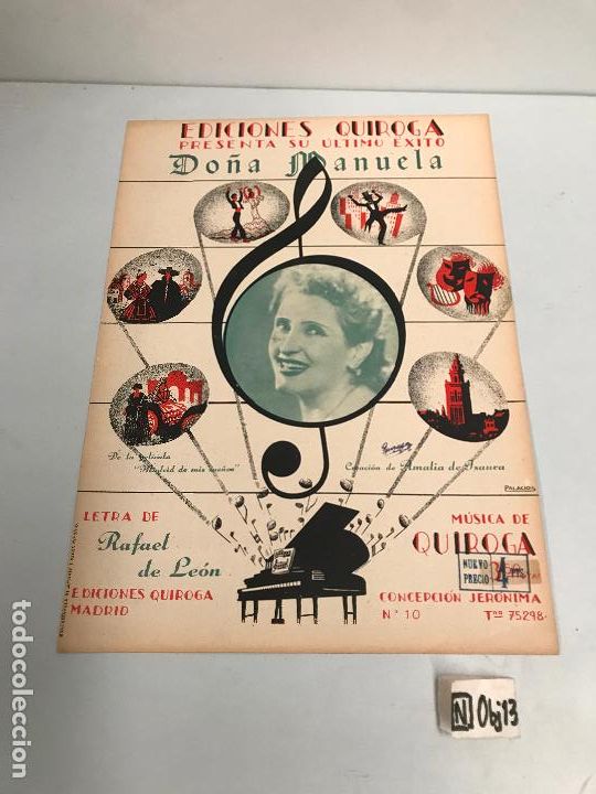 Partituras musicales: EDICIONES QUIROGA - AMALIA - Foto 1