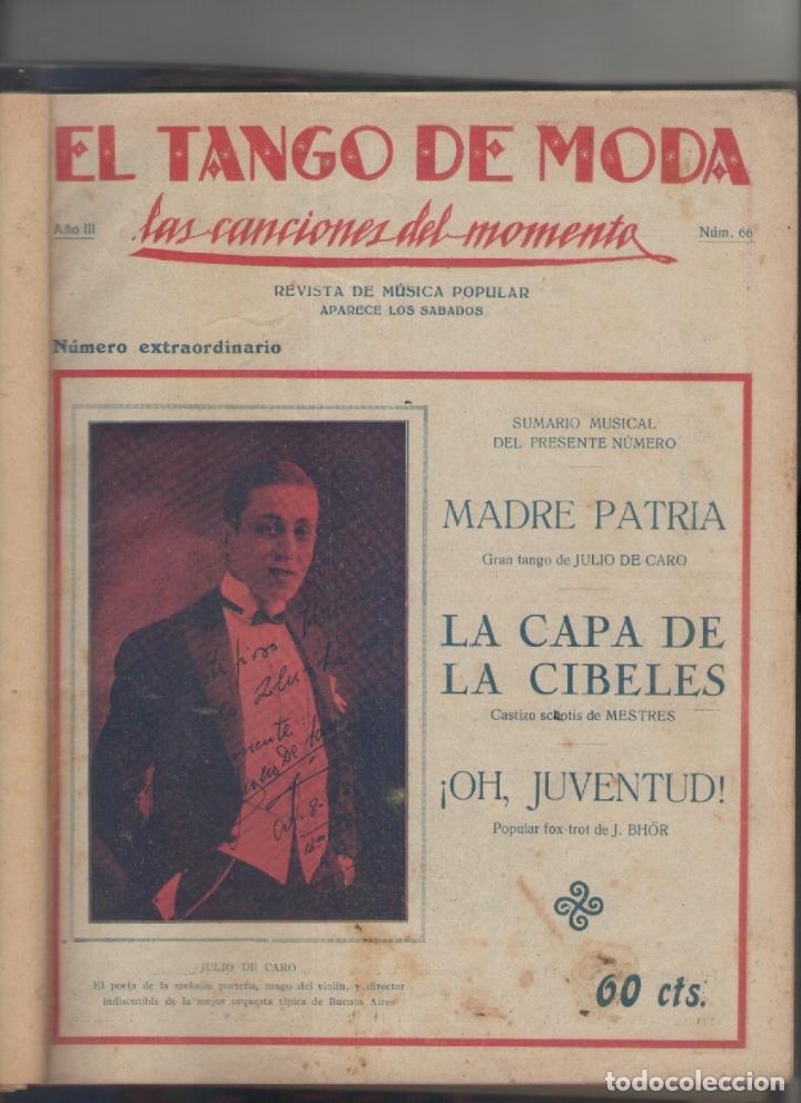 Partituren: LOTE DE 13 REVISTA DE MUSICA-HISPANO AMERICANA-EL TANGO DE MODA-e.d. GARROFE-a&ntilde;o 3 de 1930-