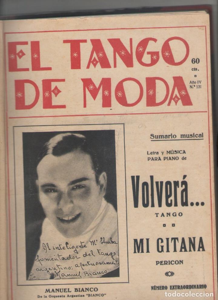 Partituren: LOTE DE 19 REVISTA DE MUSICA-HISPANO AMERICANA-EL TANGO DE MODA-e.d. GARROFE-a&ntilde;o 4 de 1931-