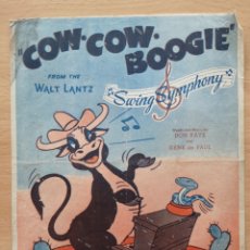 Partituras musicales: PARTITURA CINE. COW COW BOOGIE. SWING SYMPHONY. WALT LANTZ. MACMELODIES.. Lote 194381975