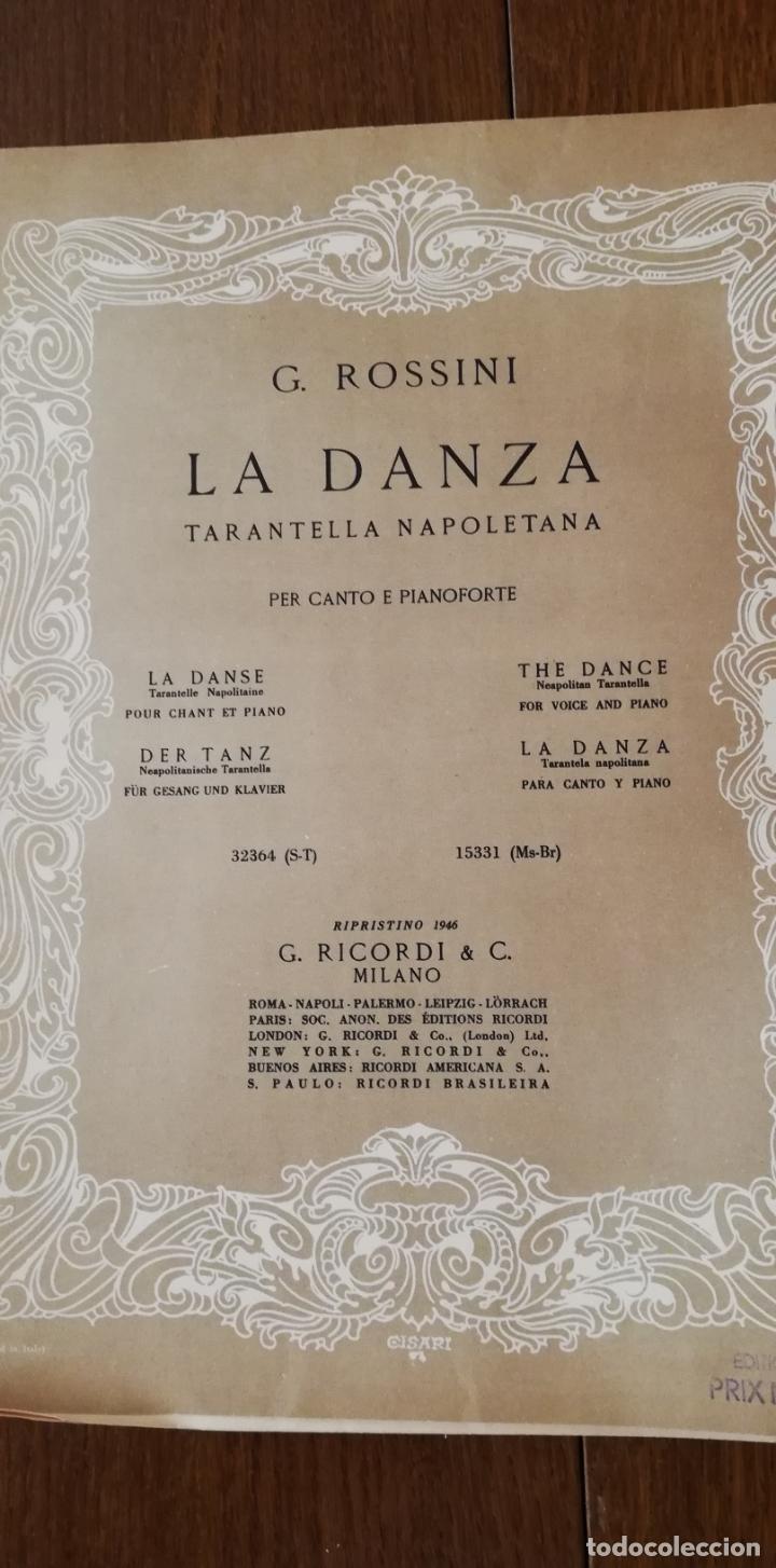 Partituras musicales: La Danza - G. Rossini - Foto 1