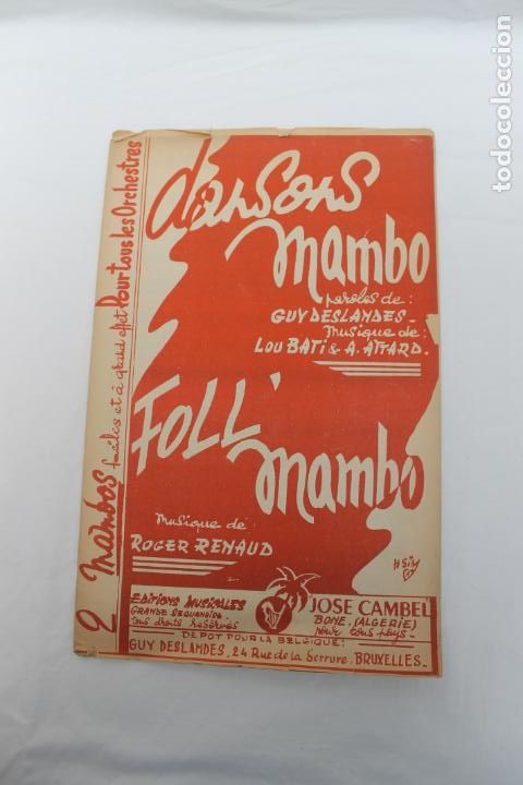 Partiture musicali: PARTITURA DANSONS MAMBO Y FOLL MAMBO, EDITIONS  MUSICALES, BRUXELLES