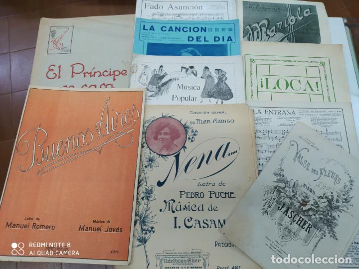 Partituras musicais: LOTE 22 PARTITURAS DIFERENTES MUSICA LUISA FERNANDA GRANADINAS NENA BUENOS AIRES ETC