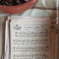 Partituras musicales: ANTIGUA PARTITURA AY JALISCO TIERRA MIA. Lote 210698867