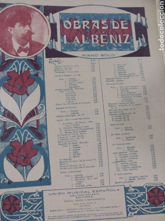 Partiture musicali: Partitura suite Espagnole num III I.Albeniz