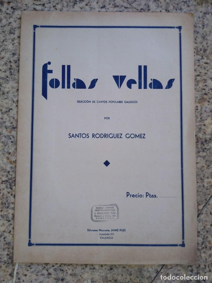 Partituren: Partitura Follas Vellas. Santos Rodr&iacute;guez G&oacute;mez.