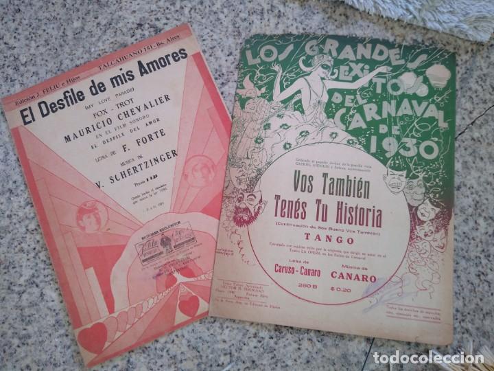 Partituren: Partituras El desfile de mis amores y grandes &eacute;xitos del carnaval de 1930
