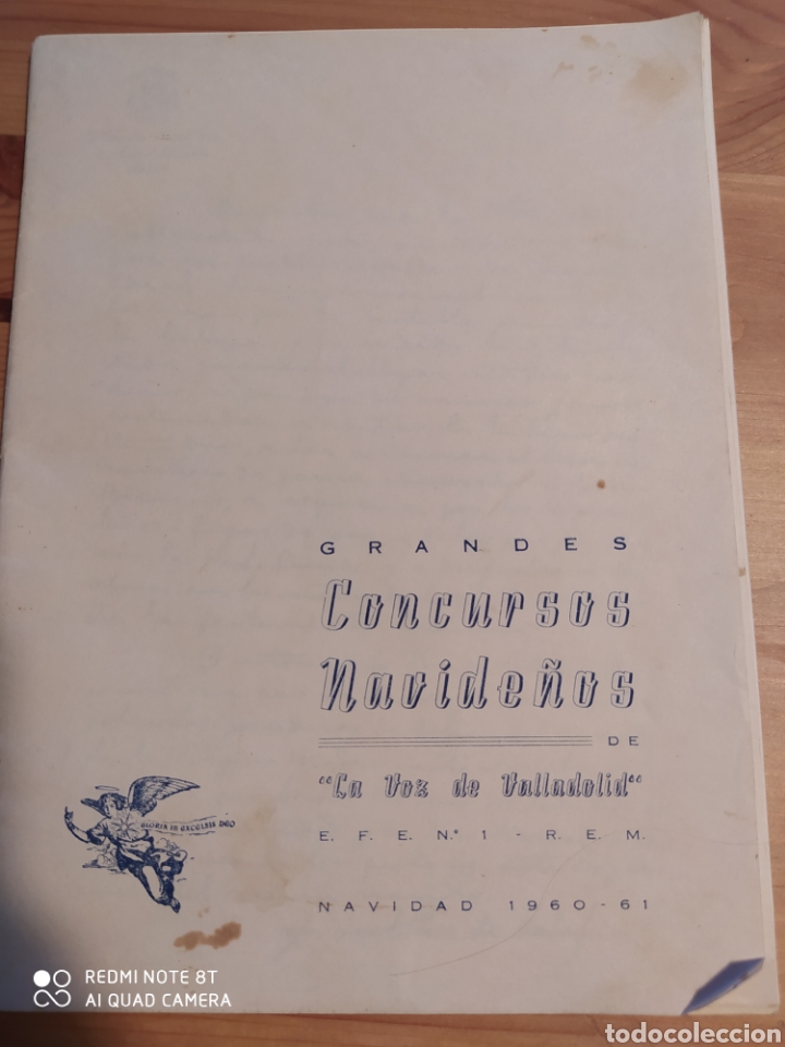 Musical scores: Grandes concursos navide&ntilde;os. La voz de Valladolid. Navidad 1960-61. Revista con partituras.