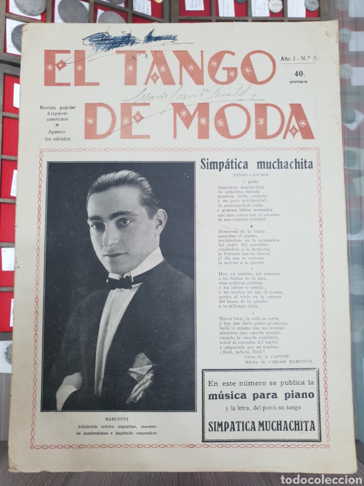 Musical scores: ANTIGUA REVISTA PARTITURA . EL TANGO DE MODA A&Ntilde;O 1 N&deg;5. MUSICA PARA PIANO