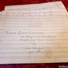 Partitions Musicales: LOTE DE 9 PARTITURAS MANUSCRITAS DE LOS AÑOS 30. MANRESA, LA COROMINA,, CARAMELLES. Lote 221557877