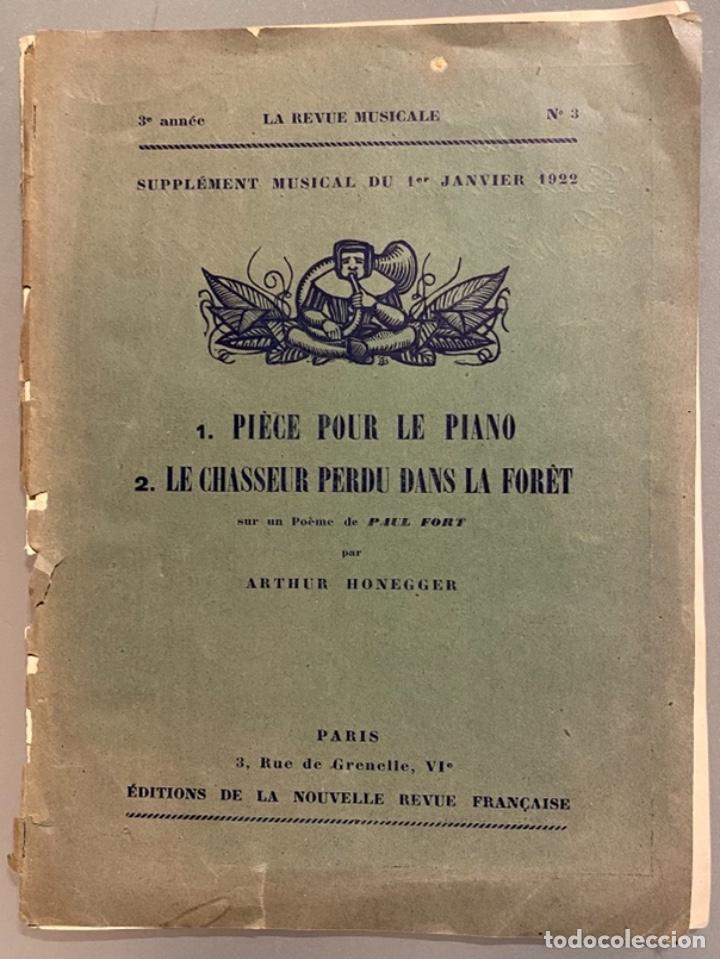 Partituren: Arthur Honegger. Pieces pour le Piano/ Le Chasseur Perdu dans la For&ecirc;t