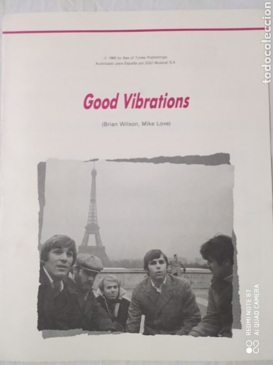 Partituras musicales: Partitura good vibrations Brian Wilson Mike Love