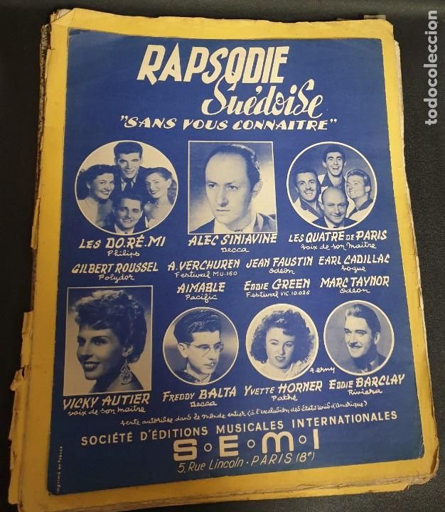 Musical scores: RAPSODIE SU&Eacute;DOISE SWEDISH RHAPSODY SEMI 3 P&Aacute;GINAS