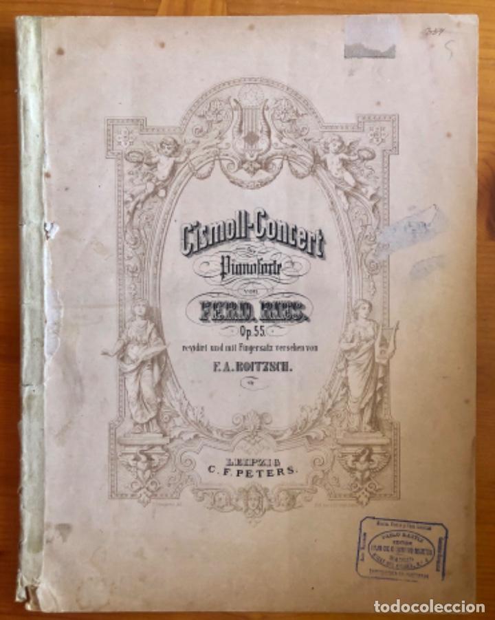 Partitions Musicales: PARTITURA- F. RIES- CISMOLL CONCERT- F.A. ROITZSCH- LEIPZIG- Ca 1920