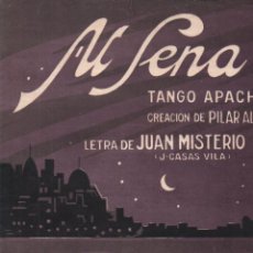 Partituras musicales: JUAN MISTERIO - PILAR ALONSO : AL SENA - TANGO APACHE (ALIER). Lote 231709495