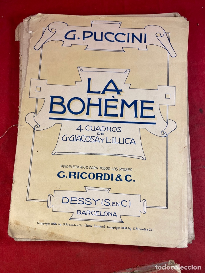Partituras musicales: LA BOHEME - Foto 1