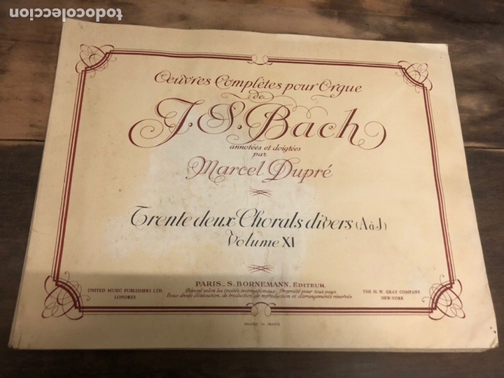 Partituren: ANTIGUAS PARTITURAS BACH a&ntilde;o 1941 GRAN TAMA&Ntilde;O