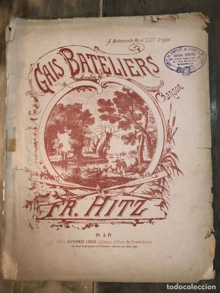 Partituren: ANTIGUA PARTITURA DOS HOJAS FINALES SIGLO XIX PP XX.