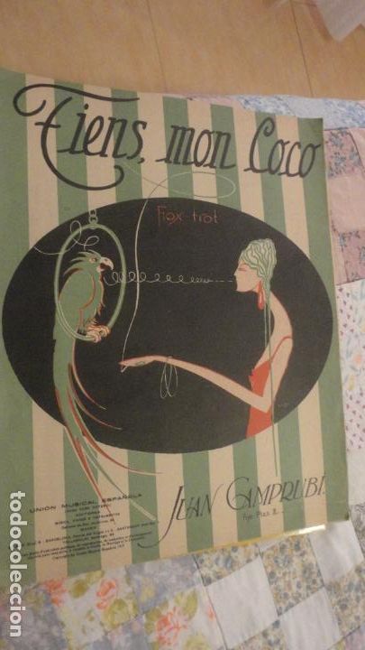 Partituras musicais: ANTIGUA PARTITURA.JUAN CAMPRUBI.FIENS,MON COCO. FOX-TROP. UNION MUSICAL ESPA&Ntilde;OLA. 1919