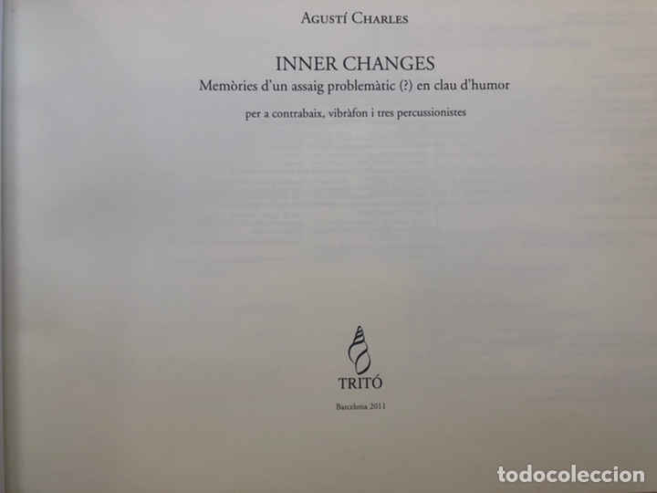 Partituras musicales: Agust&iacute; Charles, &rdquo;Inner changes&rdquo; - Foto 3
