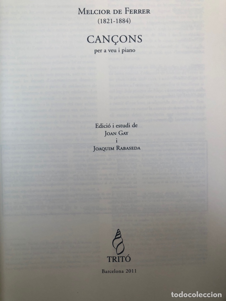 Partituras musicales: Melcior de Ferrer - Foto 3