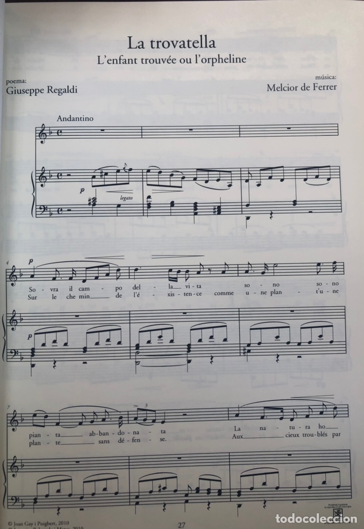 Partituras musicales: Melcior de Ferrer - Foto 4