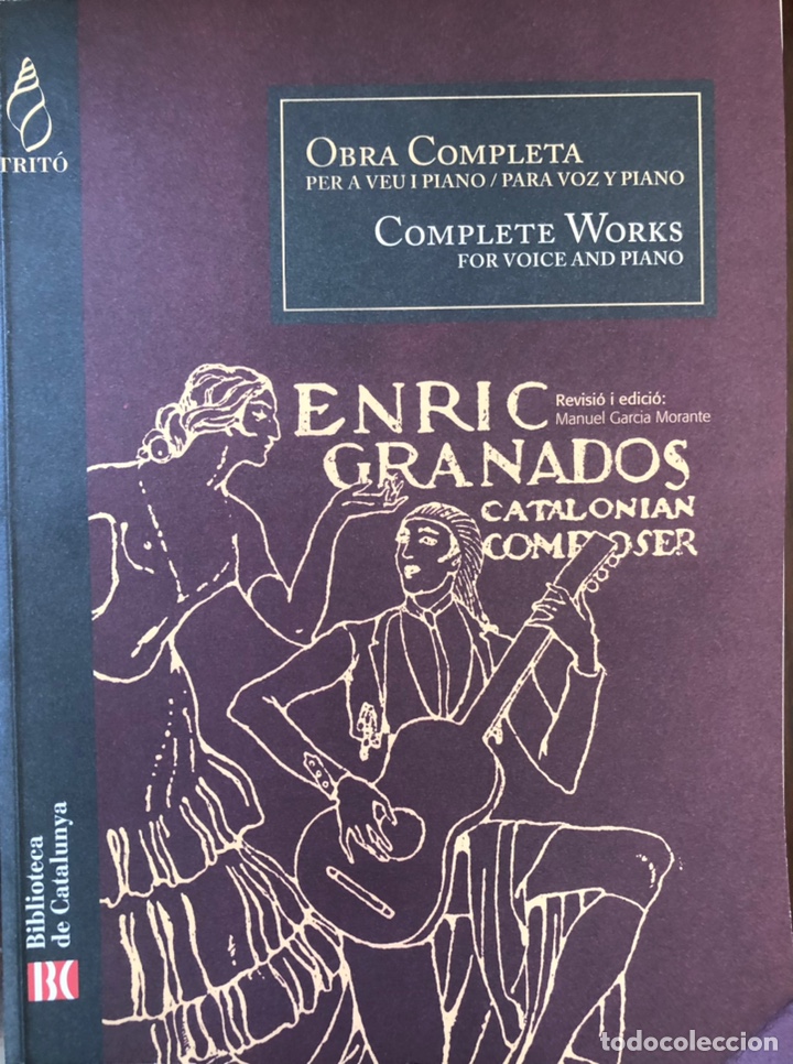 Partiture musicali: Granados, obra completa para voz y piano