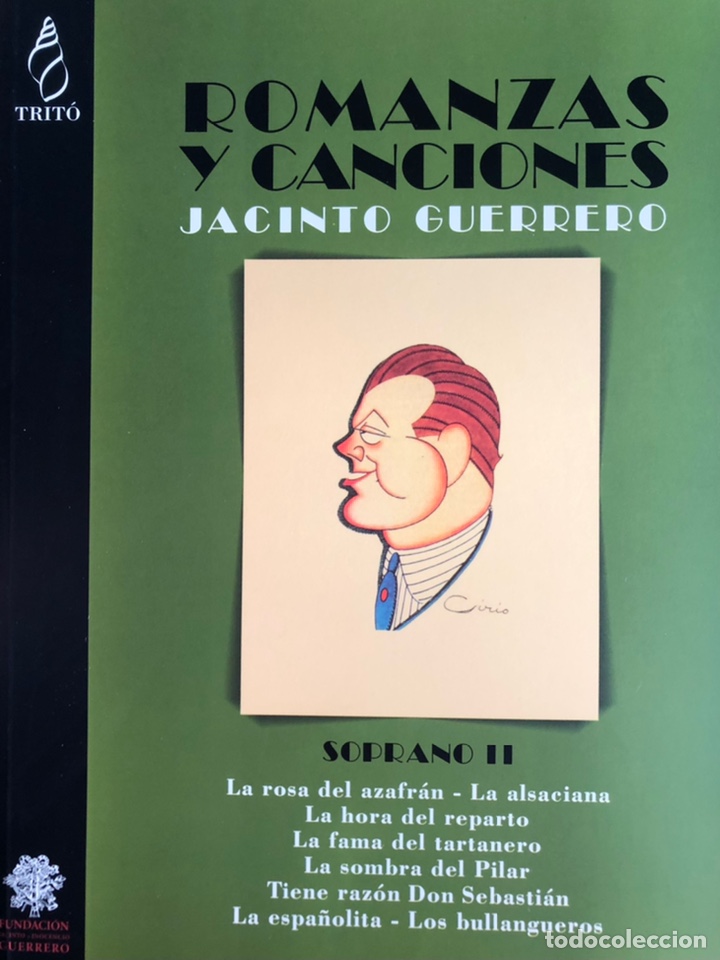 Partituras musicais: Jacinto Guerrero, Romanzas y Canciones para soprano, vol. II