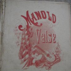 Partituras musicales: MANOLO, VALSE POR EMILE WALDTEUFEL. Lote 265916333