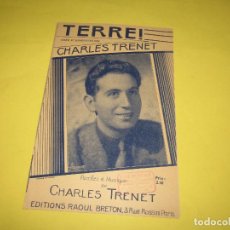 Partituras musicales: ANTIGUA PARTITURA MÚSICA Y LETRA * TERRE * DE CHARLES TRENET - AÑO 1941