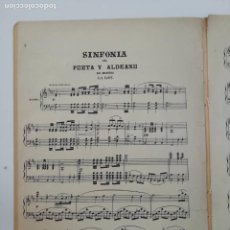 Partituras musicales: SINFONÍA DEL POETA Y ALDEANO, FR. V. SUPPÉ, PARTITURA 11 PÁGINAS. Lote 269095798
