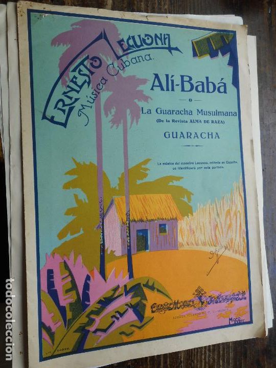 Partituren: ANTIGUA PARTITURA.ERNESTO LECUONA.MUSICA CUBANA.ALI BABA.GUARACHA MUSULMANA.ED.IBEROAMERICANA 1933
