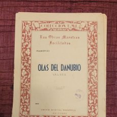 Partituras musicales: PARTITURA IVANOVICI ”OLAS DEL DANUBIO” VALSES. Lote 277412903